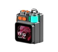 HaKaDeBe Portable RGB Gaming Speaker, LED Display, Bluetooth 5.4, 10W Output, IPX5 Waterproof, 4000mAh Battery, Black (RGB Version with Color Screen)