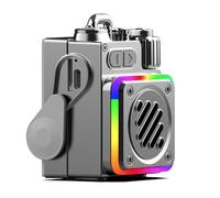 HaKaDeBe Portable RGB Gaming Speaker, LED Display, Bluetooth 5.4, 10W Output, IPX5 Waterproof, 4000mAh Battery, Black (RGB Version Without Screen)