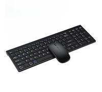 HaKaDeBe Wireless Keyboard and Mouse Set, 2.4G + Bluetooth Dual-Mode, Compatible with iPad, iMac, Tablet, Laptop (2.4G + Dual-BT Pure Black Keyboard and Mouse Combo)