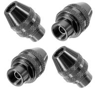 HAKATOP 4-Pack 4486 Keyless Chuck Quick Change Replacement for Dremel 3000 4000 7700 8200, 1/32" to 1/8" All-Metal 3-Jaw Chuck Adapter