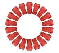 Hakeeta 100pcs Peg Hook Locks Stop Lock, Plastic Red Security Lock, Easy Installation, for Commodity Link, Supermarket Hooks, Retail Shop Anti-Theft Display, 4.5/6/7mm