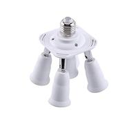 Hakeeta 3/4/5 in 1 Light Socket Splitter E26 E27 Adapter Converter for Standard LED Bulbs 360 Degrees Adjustable 180 Degree Bendable Max Watt 180W(5 in 1)