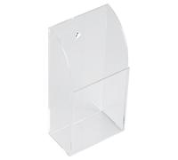 Hakeeta Clear Acrylic Remote Control Holder TV Controller Wall Mount Storage Boxes Media Organizer Table and Bedside with 1/2/3 Compartments.(1 case)