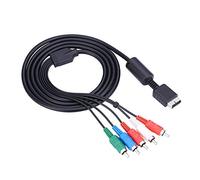 Hakeeta Multi Out AV Cable High-Definition Component Video/Audio Cable for the Sony Playstation PS2 PS3 Gaming System HDTV or EDTV Connector with Color-Coded Connectors.