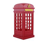 Hakeeta Retro London Telephone Booth Night Lamp, Warm yellow LED USB Charging Desk Lamp with Touch sensor, Decoration for Home, Bedroom, living room