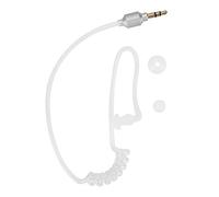 Hakeeta Single Earbud, Ear-hook Earphone, Wired Earpiece, Spiral air transparent Tube, In Ear, Ultra lightweight, Monaural, comfortable, without Microphone, 3.5mm, for MP3 Phone Bluetooth