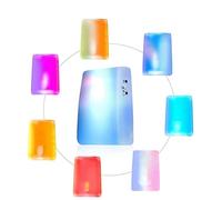 Hakeeta Wireless Doorbell for Elderly/Deaf People, 7 Color Lights Flash + Music Doorbell, Home Wireless Music Door Bell, Distance transmission 30~50m