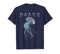 Haken - 'Jellyfish' T-Shirt, Men, Navy Blue, Large
