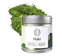 HAKI TEA Ceremonial Grade Matcha | Powder Green Tea | Spring Harvest | 100% Tencha | 30 gr / 30 servings | Wazuka, Kyoto, Japan