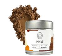 HAKI TEA Houjicha Tea Powder | Master Roast 40 gr Tin Hojicha Latte Powder | Dark Roasted 100% Authentic from Kyoto, Japan