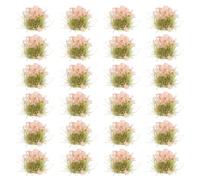HAKIDZEL 1 Box of Pink Static Grass Tuft Model for Miniature Scene Production and Diy, Realistic Mini Size Decorative Plastic Dollshouse Grass Cluster Ornament