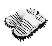HAKIDZEL 1 Pair Feet Mops Cozy Mop Slippers for Women Detachable Chenille Design and Thick Warm Sole, Washable Cleaning Slippers for Floor Polishing and Wood Floor Friendly Use in Winter