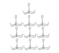 HAKIDZEL 10 Pcs Spring Clamp Metal Clips for Flow Control Tubing, Carbon Steel Material with Strong Bite Force and Not Easily Deformed, for School Teaching and Laboratory Instrument Use