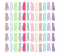HAKIDZEL 100pcs Breathable Cotton Finger Protectors for Work, Wear-Resistant Finger Cots Comfortable Fabric Covers Suitable for Hand Fingertip Protection in Industrial and DIY