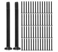 HAKIDZEL 100pcs Countersunk PC Cooling Fan Screws Metal Radiator Mounting Hardware for Desktop Computer Case Water Cooling System Replacement