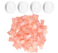 HAKIDZEL 100pcs Disposable Compressed Cotton Face Towels Individually Wrapped White Travel Facial Cleansing Paper Easy to Use for Tidying up Phones and Chairs
