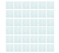 HAKIDZEL 100pcs Disposable Hand Palettes 7cmx7cm Adhesive Pu Film Waterproof Cosmetic Makeup Mixing Plates for Professional Artists and DIY Makeup Application Random Color