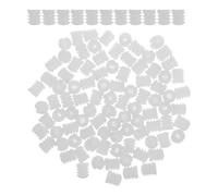 HAKIDZEL 100pcs Nylon Dowel Connector Nuts Furniture Fasteners with Embedded Expansion Nuts High Strength Material for Furniture Manufacturing and Renovation