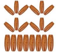 HAKIDZEL 100pcs Oval Wood Beads Large Hole Natural Wooden Macrame Beads Smooth Comfortable Touch Handmade DIY Jewelry Charms for Home Accessories
