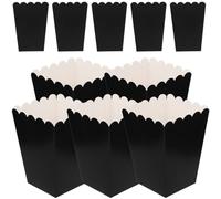 HAKIDZEL 100pcs Popcorn Boxes Made of White Cardboard, Lightweight and Reliable Snack Containers for Graduation and Movie Night Parties