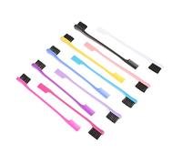 HAKIDZEL 10pcs Dual Ended Eyebrow Brush and Comb Durable Hair Grooming Tool with Double Head Design for Precise Brow Shaping and Cleaning Suitable for Professional and Home Use