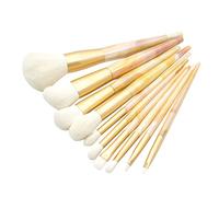 HAKIDZEL 10Pcs Durable Marble Pattern Makeup Brush Foundation Eye Shadow Blush Brushes for Salon Home Use No Shedding Easy to Clean for All Makeup Needs