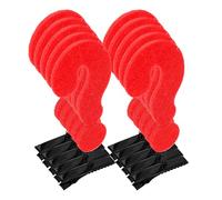 HAKIDZEL 10pcs Hair Clips in Red Question Mark Shape, Metal and Felt Fabric, Decorative Accessories for Suitable for Occasion, Offering Endless Styling Possibilities