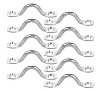 HAKIDZEL 10pcs Hump Bow Handle Stainless Steel for Kayak and Cruise Ships | Silver Finish, Stable and Precise Build, Portable Hardware, Deck Grips for Boating and Sailing Use