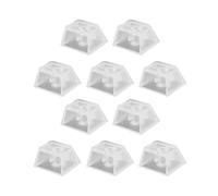 HAKIDZEL 10pcs Keycap Mechanical Keyboard Keycap Decoration Abs Blank No Printed R3 Original Height Translucent Design for Brighter Backlight, Gaming and Keyboard Enthusiasts