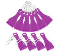 HAKIDZEL 10pcs Lottery Tickets Scraper Tools Plastic Scrapers with Comfortable Grip Sturdy Material Small Size Saves Time and Efforts for Lottery Ticket Scratching