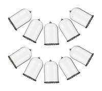 HAKIDZEL 10pcs Mini Wishing Bottles Glass Vials with Metal Caps Portable Globe Shape Glass for Easy DIY Assembly Holiday Decorations or Present for Expressing Heartfelt Sentiments