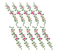 HAKIDZEL 10pcs Miniature Artificial Plant Vines for Dollhouse Decoration, Realistic Plastic Mini Rose Vines, Low Maintenance and Versatile Decor for DIY Projects and Miniature Landscape