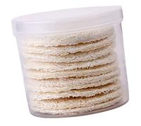 HAKIDZEL 10Pcs Natural Loofah Makeup Remover Pads Reusable Exfoliating Facial Cleaning Puff for Deep Pore Cleansing Gentle Skin Exfoliation and Makeup Removal
