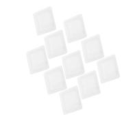 HAKIDZEL 10pcs Plastic Weighing Trays Flat Bottom Sample Weighing Boats for Liquids Solids Powders Lab Equipment Stackable Lightweight Multipurpose