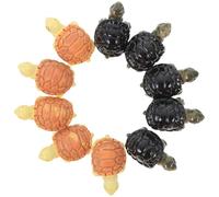 HAKIDZEL 10pcs Resin Miniature Turtle Decorations for Micro Landscape and Living Space, Assorted Colour, Outstanding Craftsmanship, Vivid and Lifelike Appearance for Garden and Home