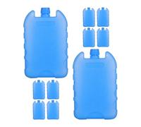 HAKIDZEL 10pcs Reusable Freezer Ice Packs Cooler Ice Block for Lunch Box and Transportation Pe Material Cooling Fruit and Blue Package for Cooler Essentials