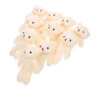 HAKIDZEL 10pcs Small Stuffed Bear Dolls Soft Pendants for Party Decorations Classroom Nursery Cute Mini Bear Plaything Accessories