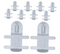 HAKIDZEL 10pcs Stainless Steel Cage Clip Fasteners for Rabbit Chicken Wire Cage Small Animal Locking Clips for Dog Playpen