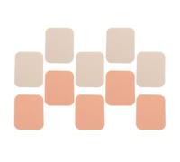 HAKIDZEL 10pcs White Synthetic Sponge Powder Puff for Face Makeup, Square Shape, Comfortable to Use and Friendly the Skin, for Home and Daily Use
