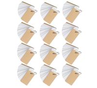 HAKIDZEL 12 Pcs Portable Ring Notes Pads Loose Leaf Notepad with Paper Material, Convenient to Carry Memo Cards for Students and Teachers, for School Supplies and Vocabulary Practice