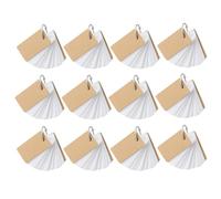 HAKIDZEL 12 Pcs Portable Ring Notes Pads Memo Cards Loose Leaf Notepads Paper with Coil Binder for Students and Office Staffs, Convenient to Carry and Organise Vocabulary Cards