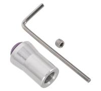 HAKIDZEL 12Mm Silver Tuning Fork with Amethyst Beauty Holder for Meditation and Sound Therapy - Frequency Healing Accessory for Yoga and Mindfulness