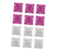 HAKIDZEL 12pcs Eyelash Storage Box Round High Base and Color Card False Eyelash Organizer for Makeup Artists and Beauty Professionals Plastic Lash Case for Travel and Display