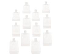 HAKIDZEL 12pcs Leakproof Empty Emulsion Bags with Suction Mouth, Easy to Fill Travel Lotion Storage Bags Made of Pet, Pa and Pe Material, 30ml 50ml 100ml Capacity for Daily Life and Travel