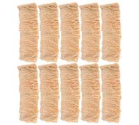 HAKIDZEL 12pcs Realistic Miniature Artificial Thatch Roof Tiles 3.93x1.57" for Architecture Crafting and Dollhouse Thatching, Easy Installation, Khaki Grass Material with Versatile Design