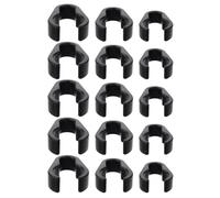 HAKIDZEL 15 Pieces Microphone Cable Clips Flexible Plastic Clamps Size Variety for Cable Management on Microphone Stand Accessories for Ktv and Live Events