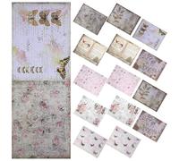 HAKIDZEL 16pcs Vintage Decorative Paper for Scrapbook and Journal, Creative Fun Paper with Unique Style, for Scrapbooking and Diary Crafting Projects