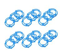 HAKIDZEL 18pcs Head Replacement Rings for S5000 Electric Rotary, Blue Plastic Head Retainer with Shock Absorbing Quick System, Compact Stylish Design for Bathroom and Travel Use