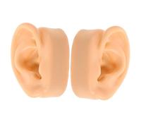HAKIDZEL 1Pair Flexible Silicone Ear Model for Prank Props Realistic Simulation Ear Display for Fun and Practical Use Safe and Durable Prank Tool for Parties and Events