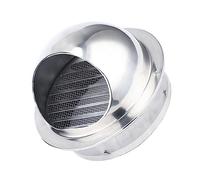 HAKIDZEL 1pc Stainless Steel Exhaust Cover for Range Hood Louvered Grille Outlet for Kitchen Ventilation Easy to Install Polished Design Practical Wall Accessory